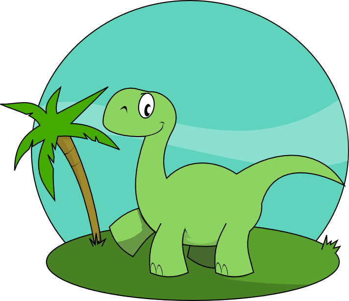 Running Green Dinosaur Clip Art at  - vector clip art online,  royalty free & public domain