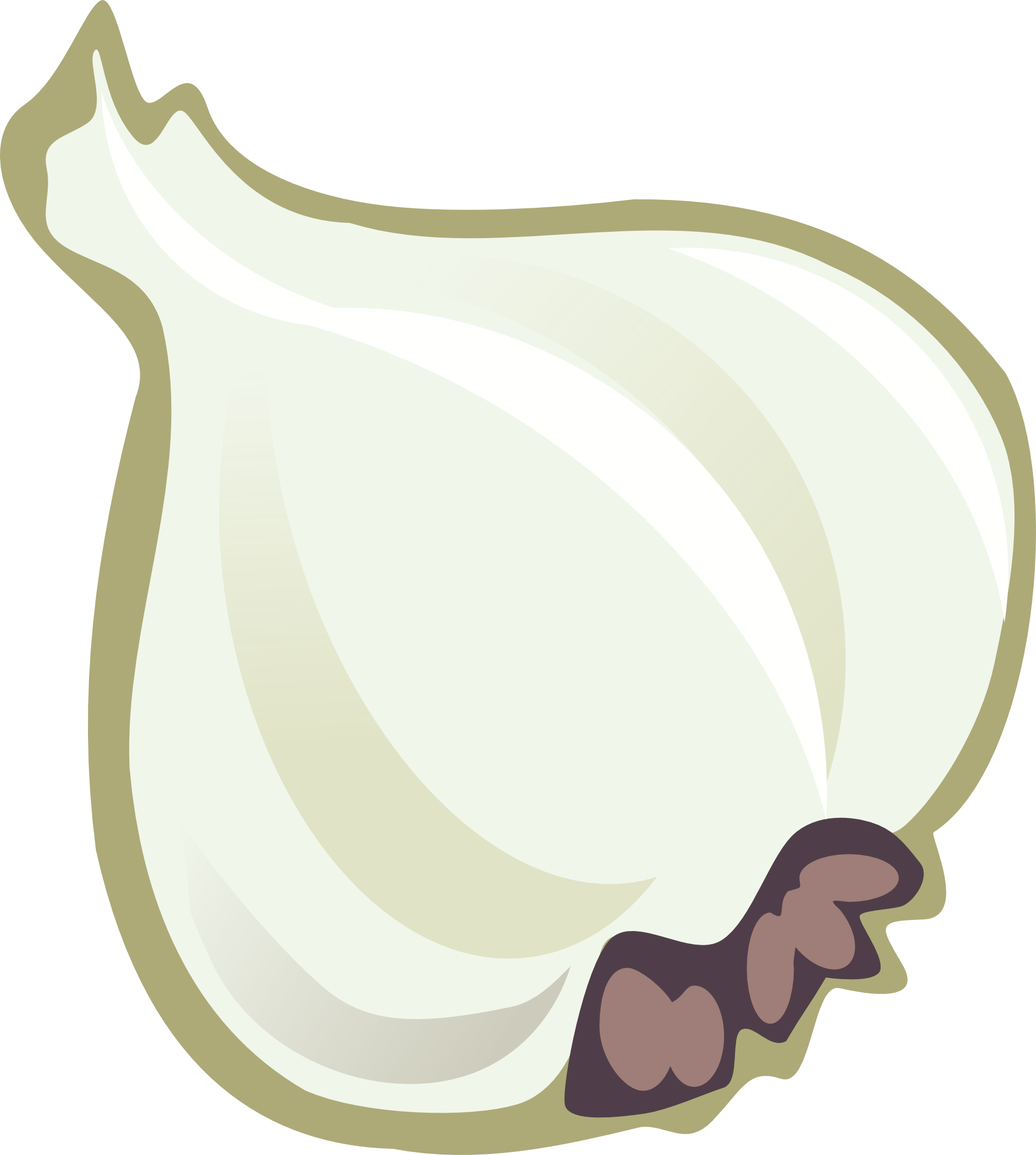 clipartist.net » Clip Art » mekonee garlic tweet super duper SVG