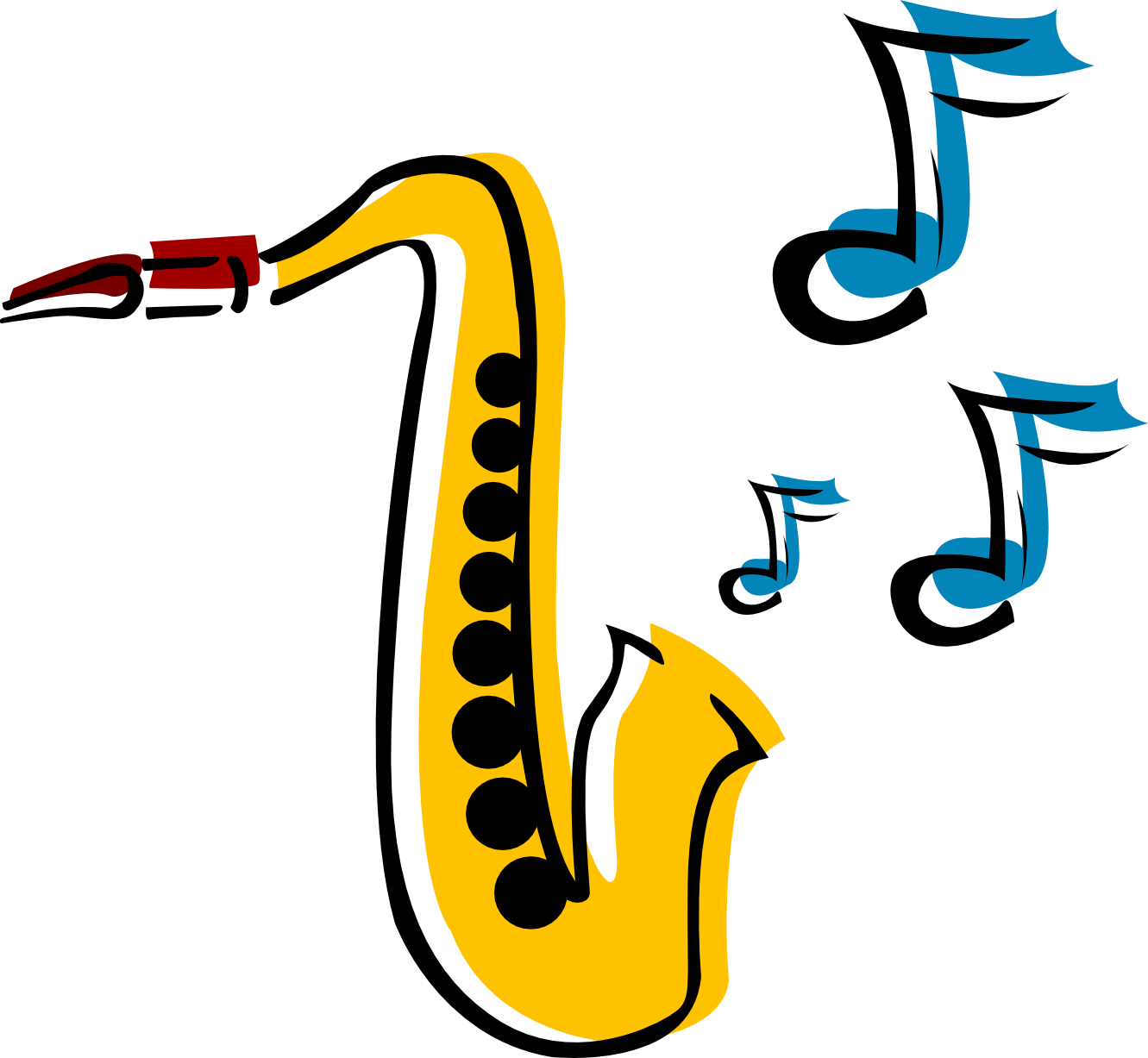 Saxophone Clip Art - Clipart library