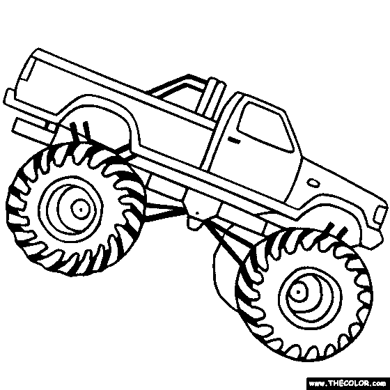 Monster Trucks Online Coloring Pages | Page 1