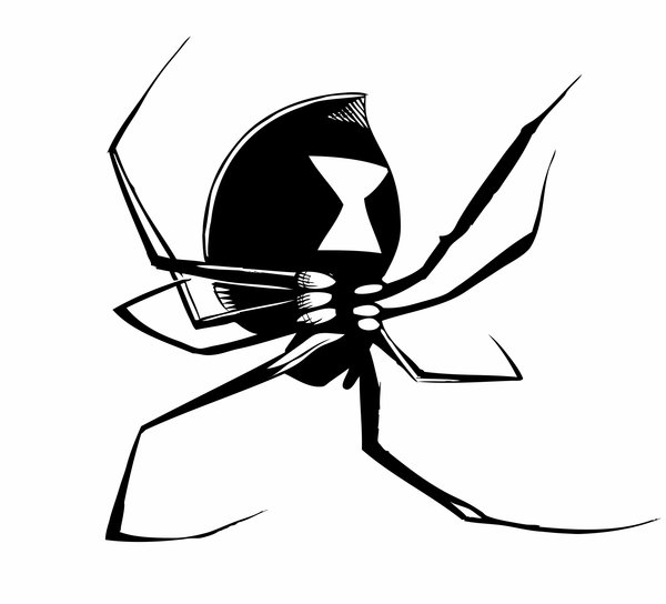 Black Widow Spider by Sam-V3 on Clipart library