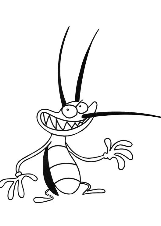 Smiling Oggy and the Cockroaches character Oggy Cockroach Drawing Cartoon  cockroach animals music Download png  PNGEgg