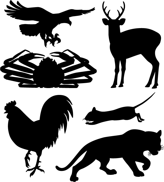 ANIMAL SILHOUETTE | Royalty-free | VECTOR | EPS - Clipart library 