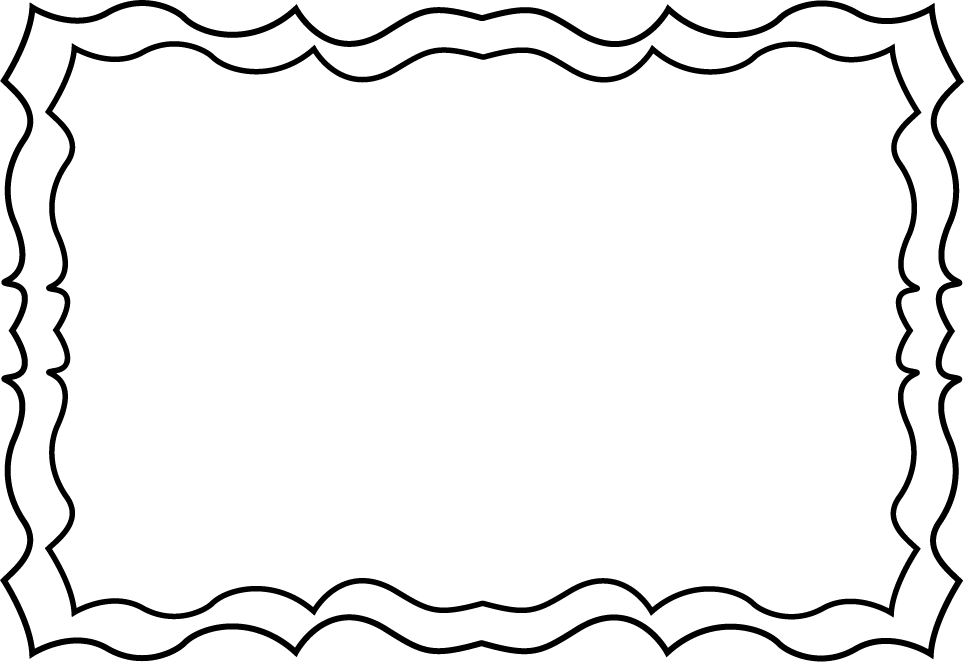 Black and White Squiggly Frame - Free Clip Art Frames