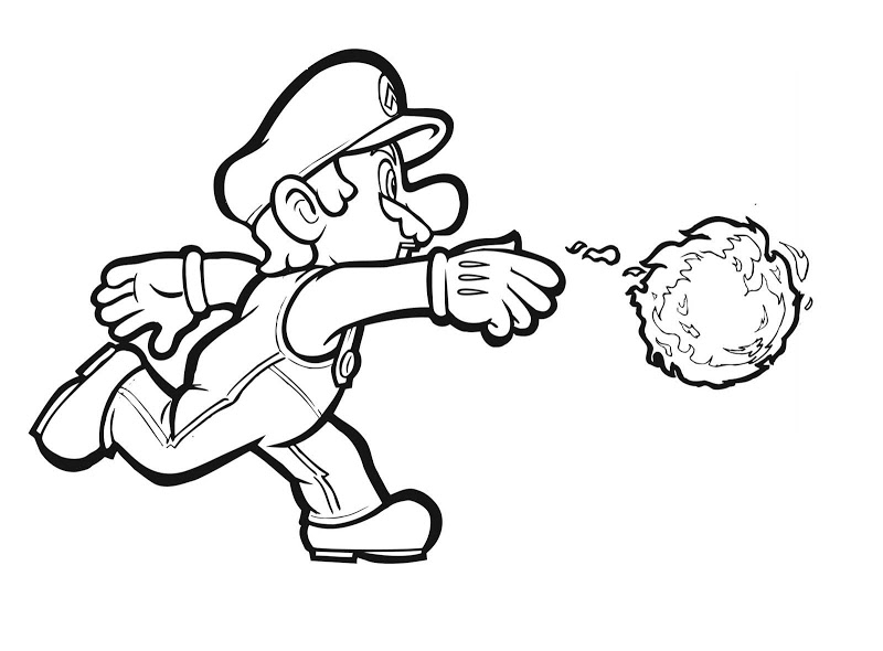 ghost mario coloring pages