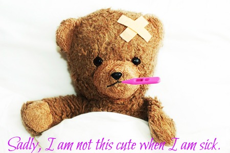 Sick Teddy Bear - Comforting Imagery for Illness, Recovery & Empathy