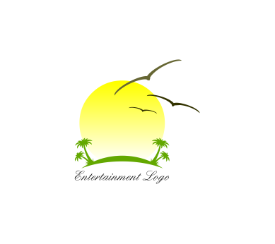 sun bird beach entertainment vector logo inspiration Download 
