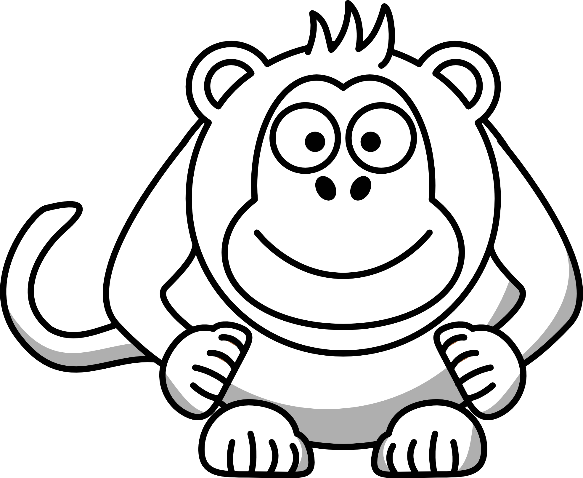 cartoon-clipart-black-and-white-clip-art-library