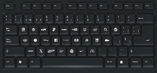 Keyboard and enter logo Royalty Free Vector Image