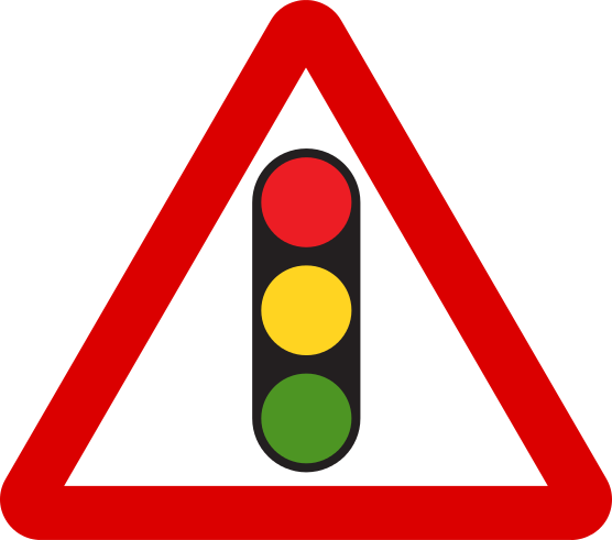 File:Mauritius Road Signs - Warning Sign - Traffic Signals.svg 