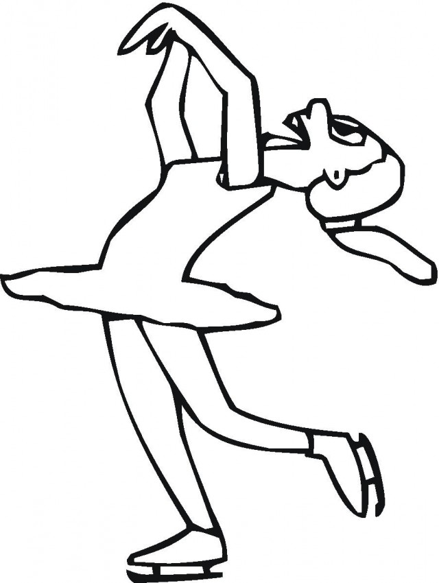 Newest Ice Skating Performance Coloring Page Top Resolutions 