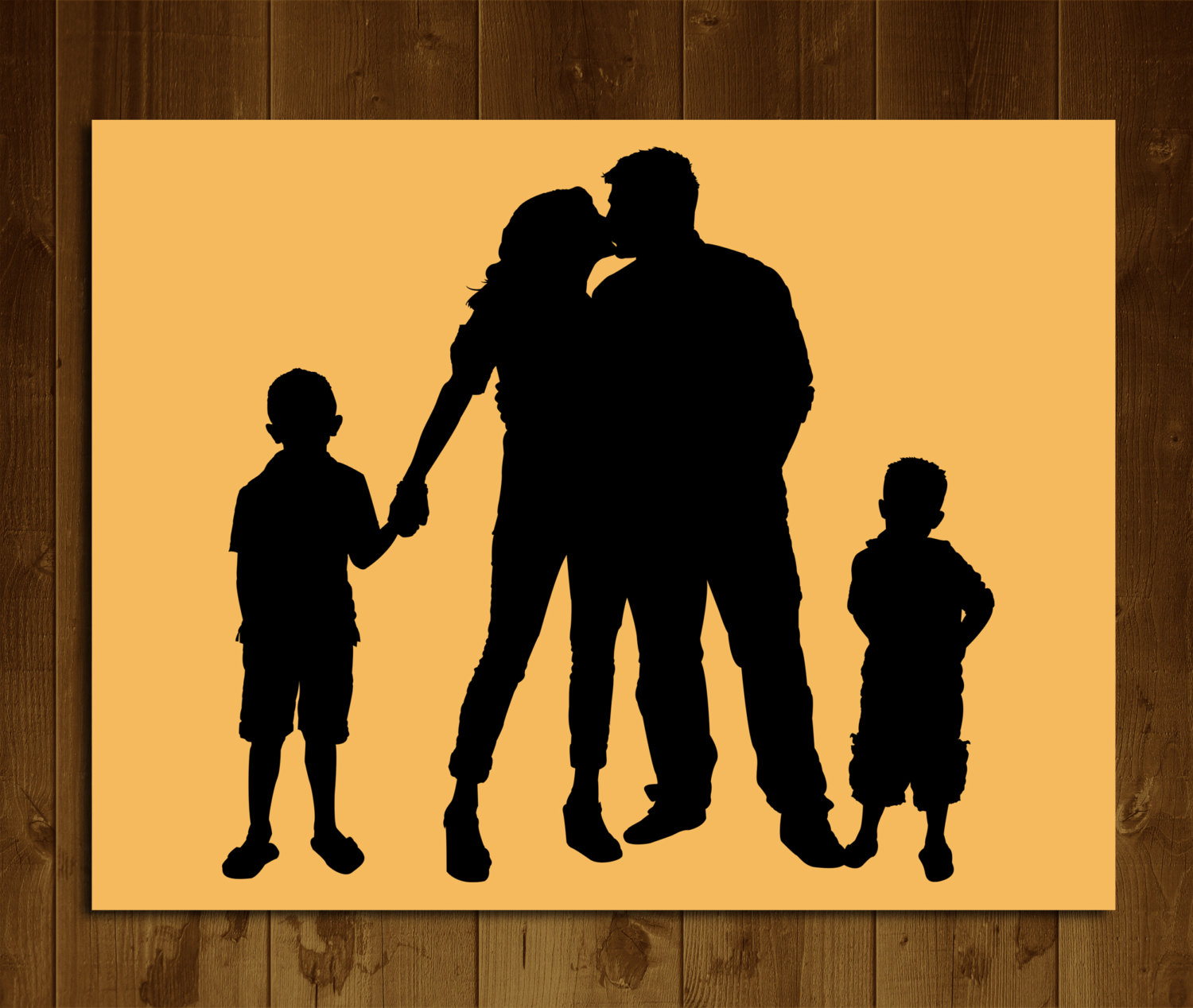 Popular items for family silhouette on Etsy