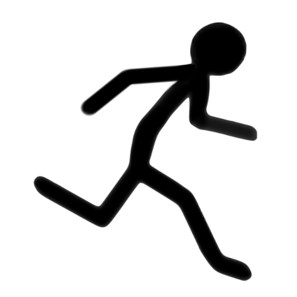 Running Stick Figure Clip Art 