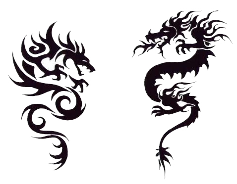 black-white-graphic-color-dragon-tattoos part 3 | 3D tattoos images