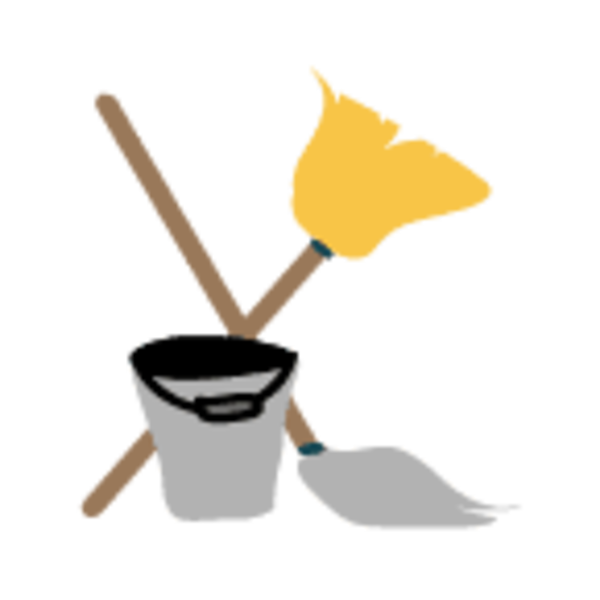 Painting Tools Icon - Paintbrush, Can, and Rag for DIY Projects