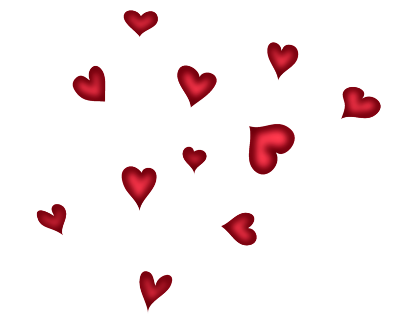 Red Hearts PNG Picture
