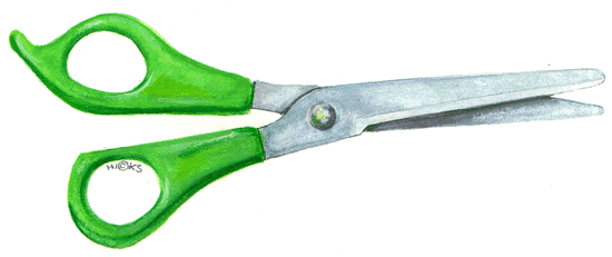 Scissors and Glue Clip Art