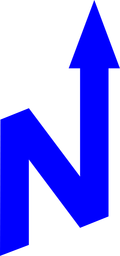 north arrow orienteering SVG Vector file, vector clip art svg file 