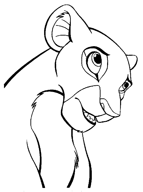 Nala from The Lion King - Printable Coloring Page for Kids