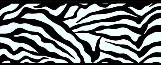 Zebra Print Wallpaper - Borders - Cutouts - Wallpaper  Border 