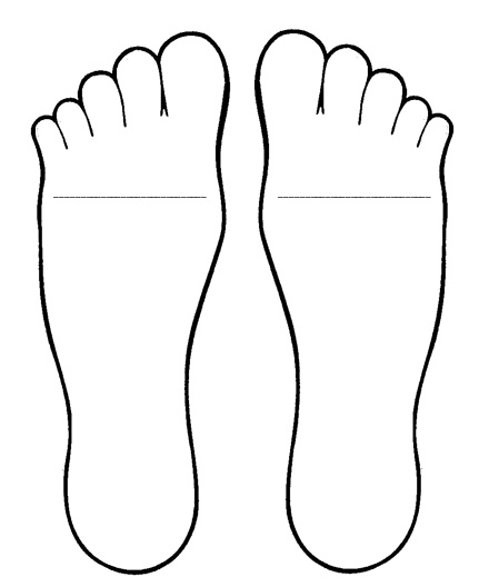 Printable Foot Prints Clip Art Library