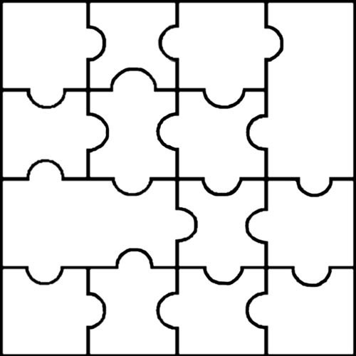 Large Printable Puzzle Pieces Template