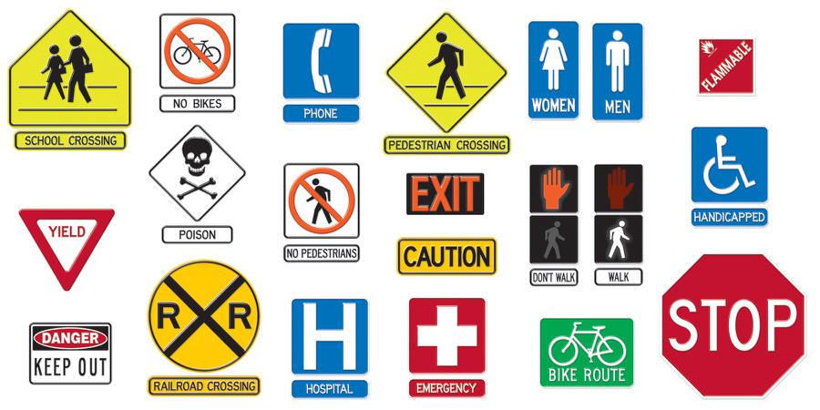 community safety signs and symbols