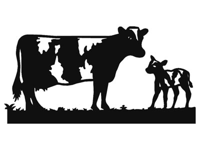 F. J. Brindley and Sons (Sheffield) Ltd. Cow  Calf silhouette