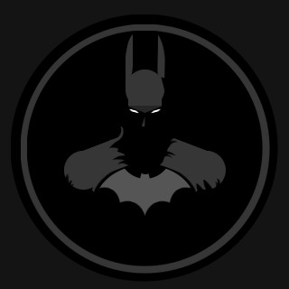 batman face logo circle - Clip Art Library