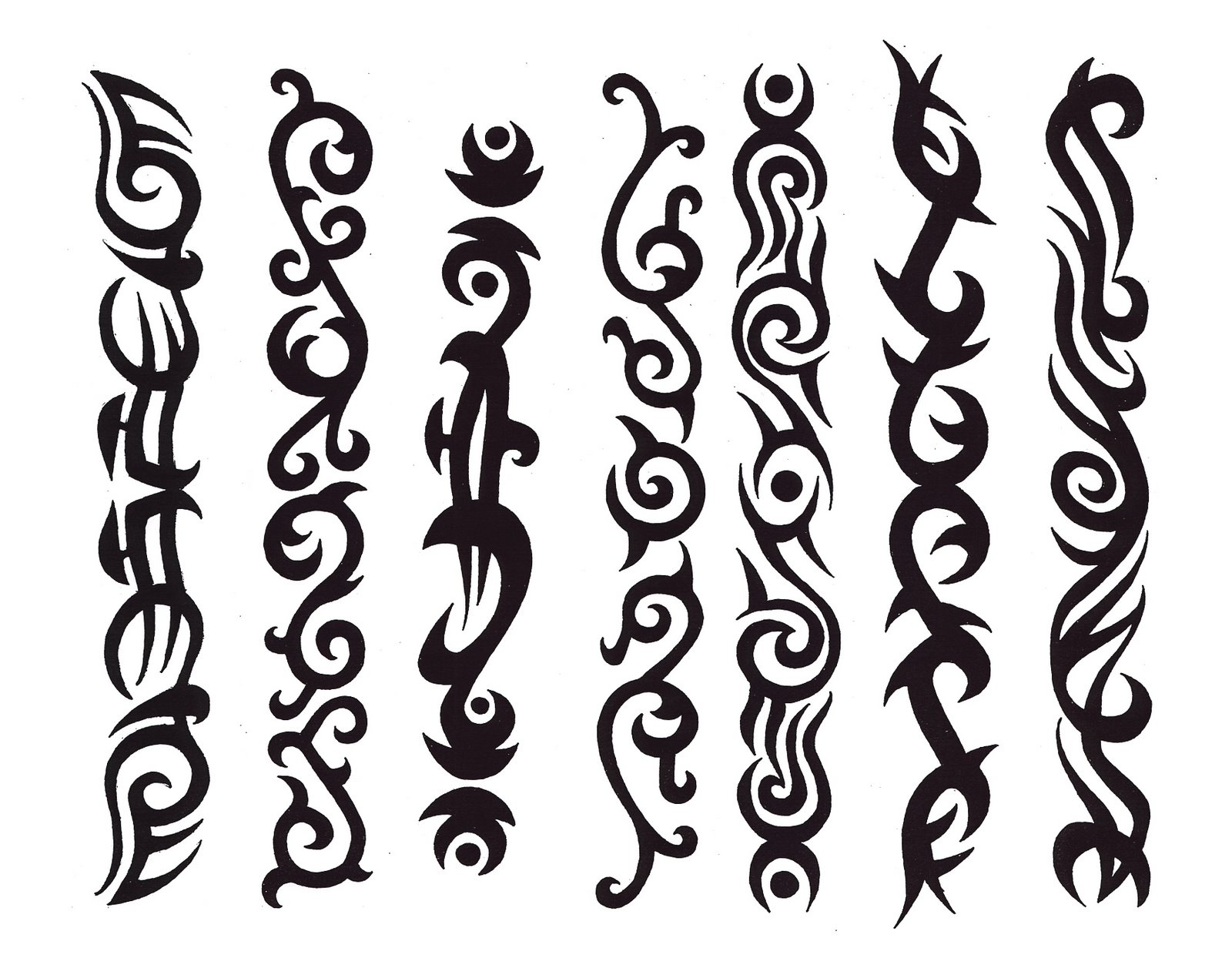 long tribal tattoo designs - Clip Art Library