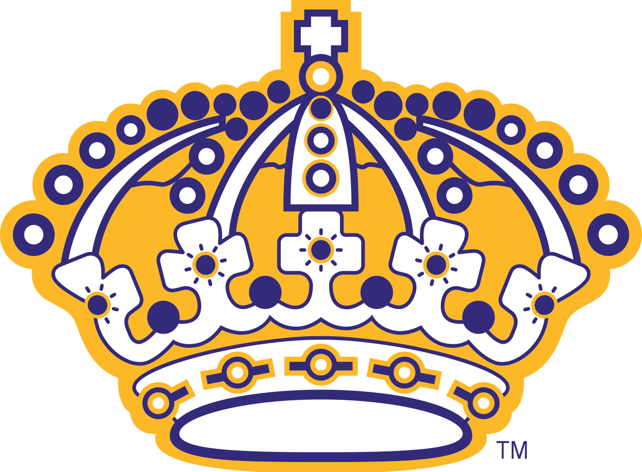 los angeles kings purple gold crown logo svg Archives - Free