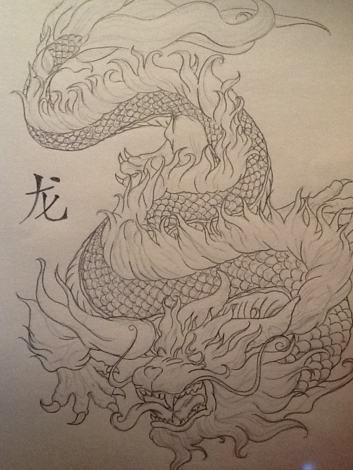 Free Chinese Dragon Drawing, Download Free Chinese Dragon Drawing png ...