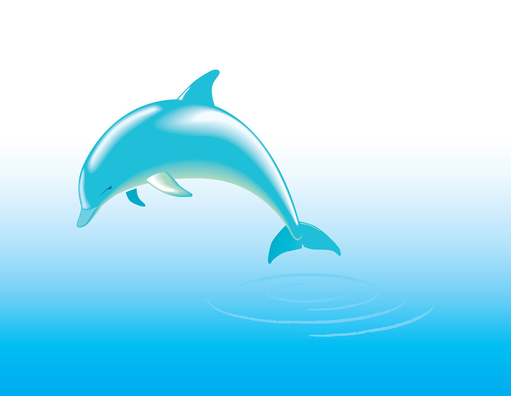 dolphin vector - Clip Art Library