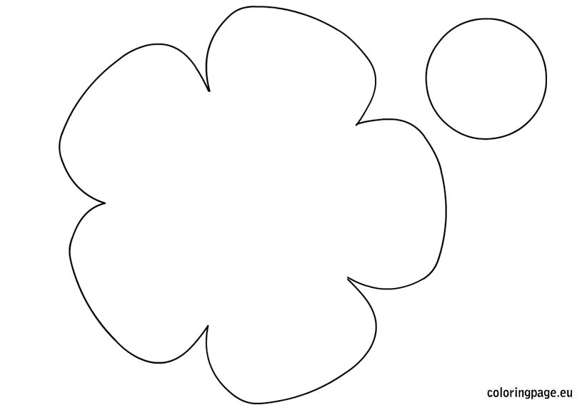 Printable flower template free | Coloring Page