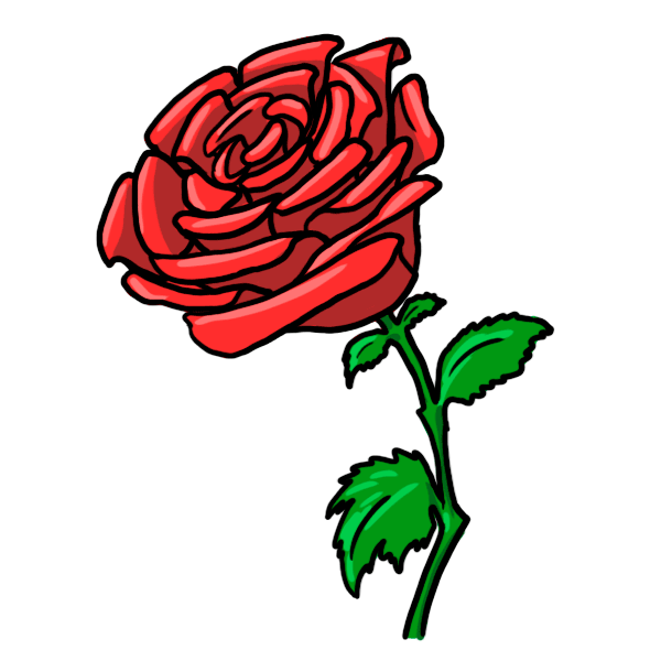 Free Rose Cartoon Drawing, Download Free Rose Cartoon Drawing png ...