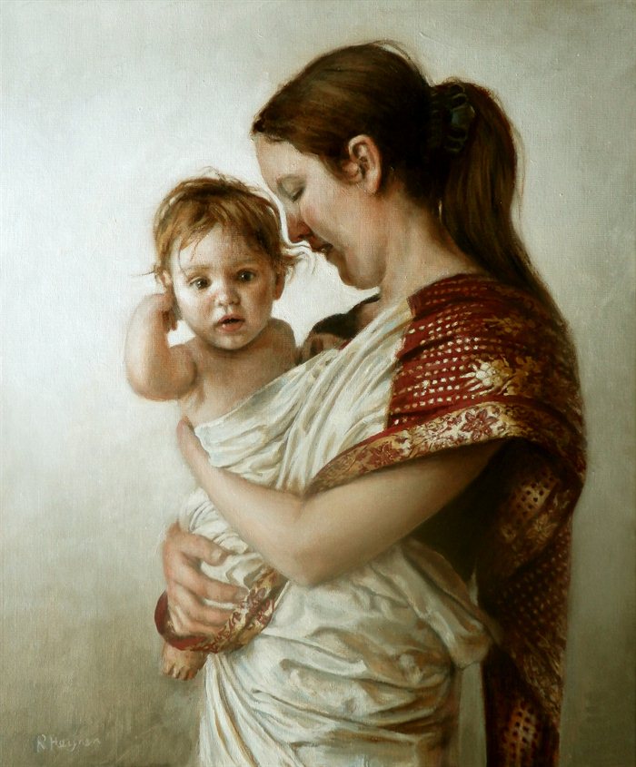 indian mother and child paintings