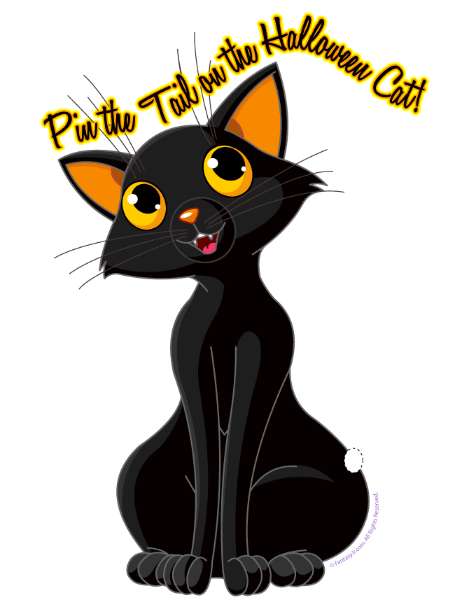 Fantasy Jr. | Pin the Tail on the Halloween Black Cat Game