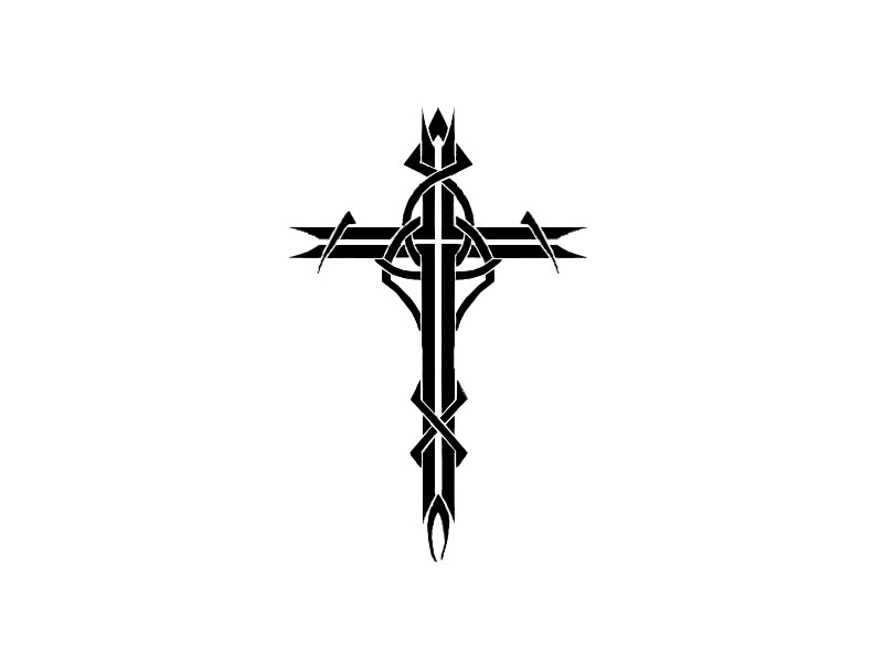 small cool cross tattoos - Clip Art Library
