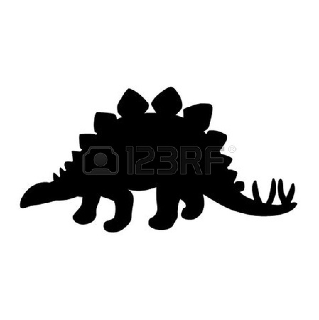 Стегозавр силуэт
