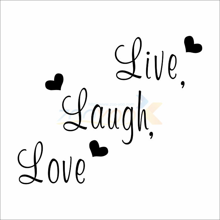  Buy Live Laugh Love Family creative wall decals 