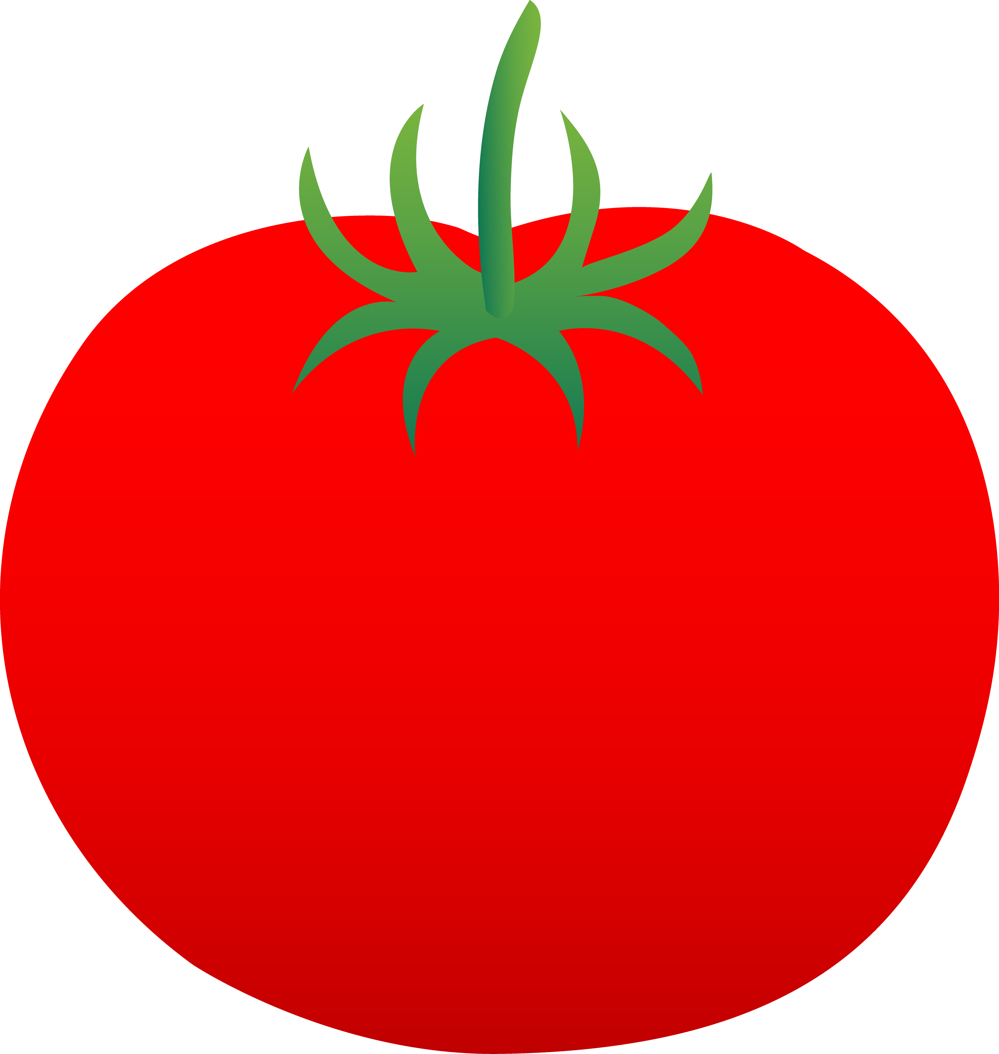 Fresh Red Tomato Illustration - High-Quality Food Graphic
