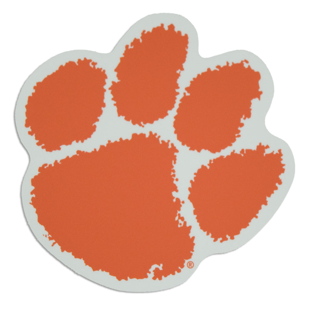 Clemson Tiger Paw Stencil - Clipart library