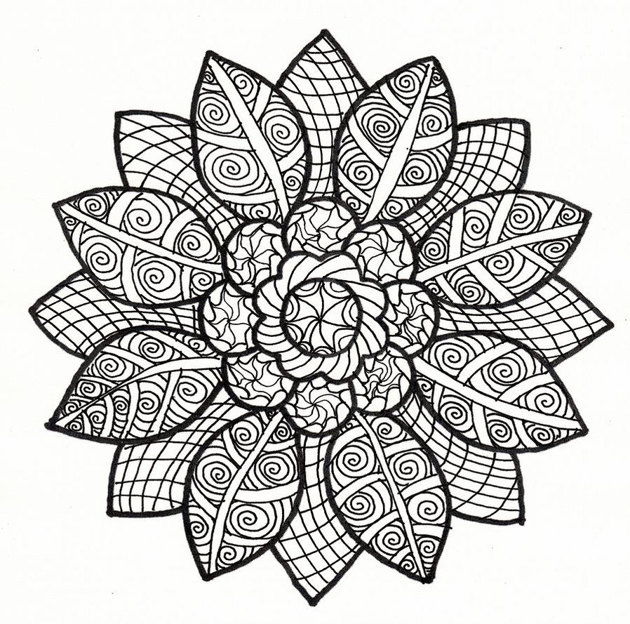 black and white drawing designs
