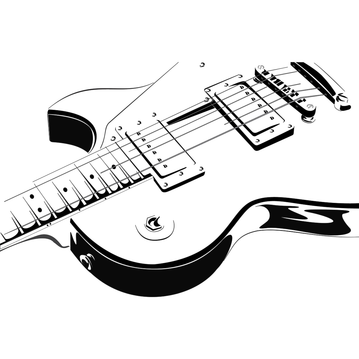 Electric Guitar Wall Art Decals Wall Stickers Transfers | eBay