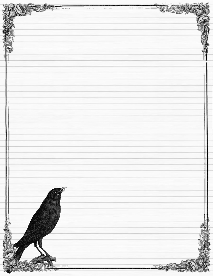 free stationery templates black and white