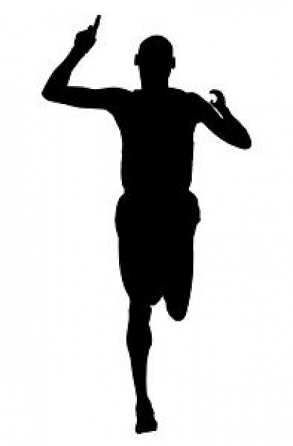 Silhouette of runner Photo | Free Download