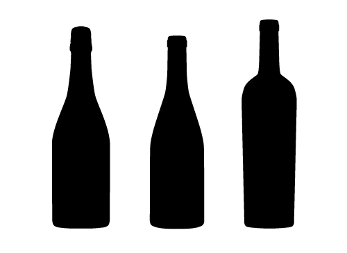 Mission Designs: Wine Bottle silhouette vector file