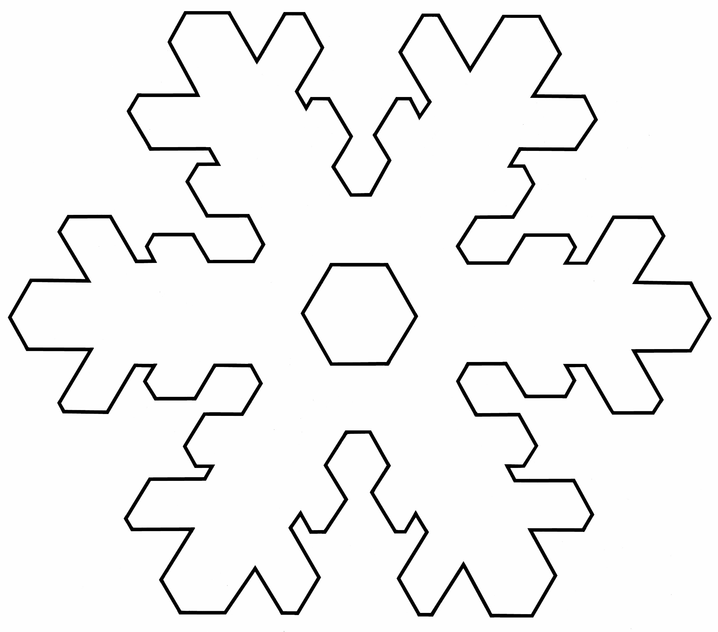 3d Snowflake Template Free Printable