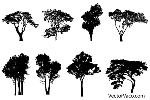 Free Tree Silhouette Vectors | 123Freevectors