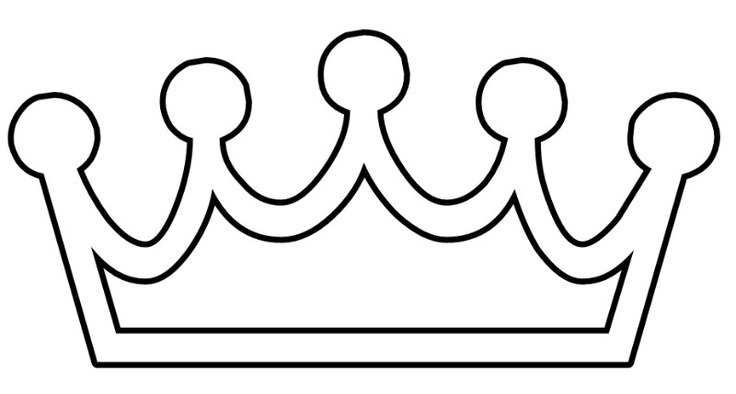 princess crown template cut out